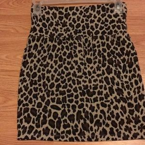 Cheetah print pencil skirt